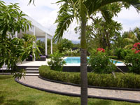 bali strand villa mit garten